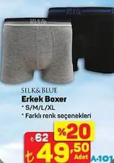 SİLK&BLUE ERKEK BOXER SİLK&BLUE ERKEK BOXER